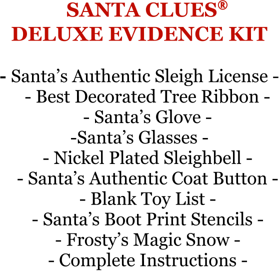 Santa Evidence Kit/ Santa Boot Prints / Santa was here / Christmas Eve –  Mockingbird and Fox