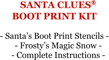 Santa Evidence Kit/ Santa Boot Prints / Santa was here / Christmas Eve –  Mockingbird and Fox